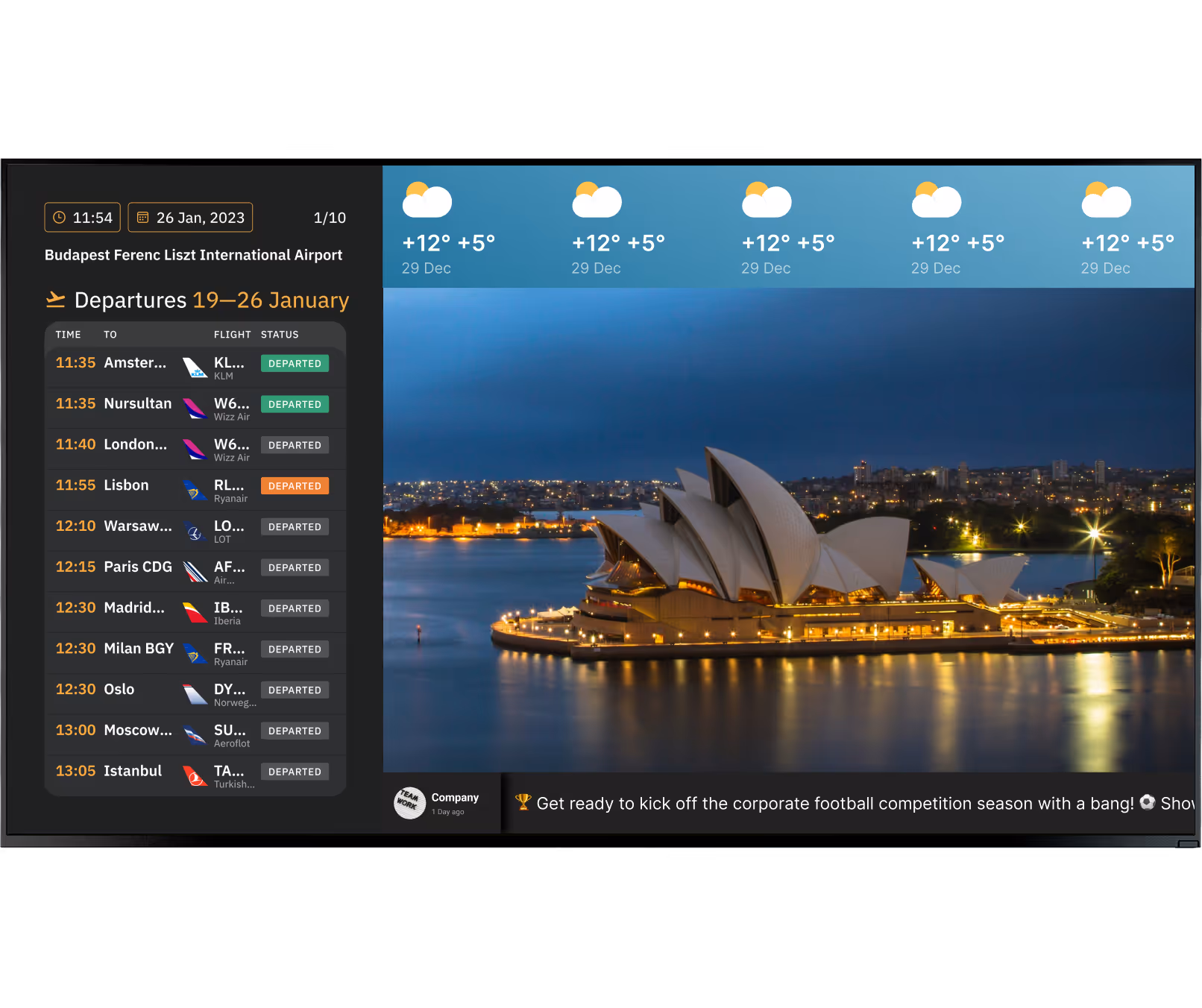 Screen Layouts TV Screen